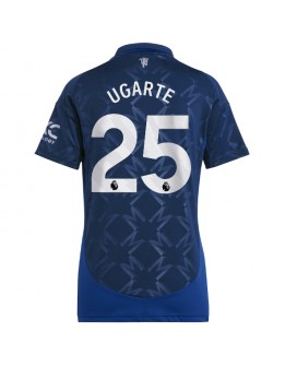 Manchester United Manuel Ugarte #25 Replika Borta Kläder Dam 2024-25 Kortärmad